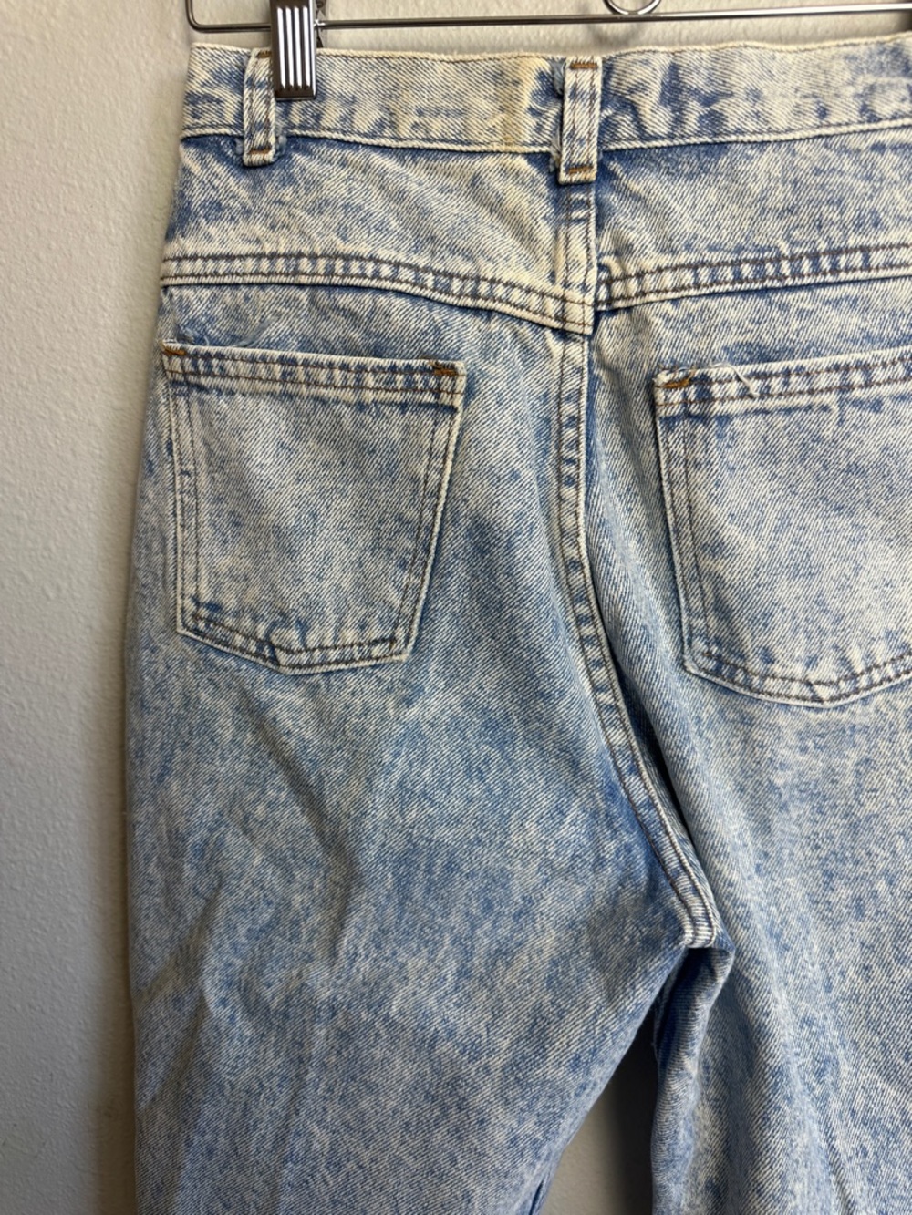 Dirty dancing 80s vintage high waisted Acid Wash Denim Bermuda Jean Shorts - Picture 9 of 9